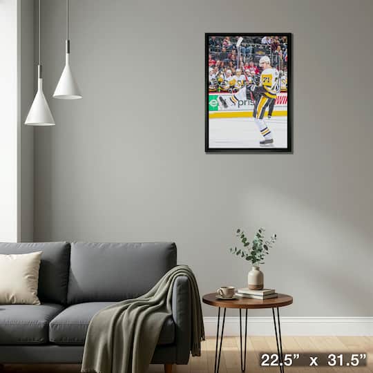 Evgeni Malkin Pittsburgh Penguins Framed 20" x 29" Goal Celebration Canvas 22.5" x 31.5"